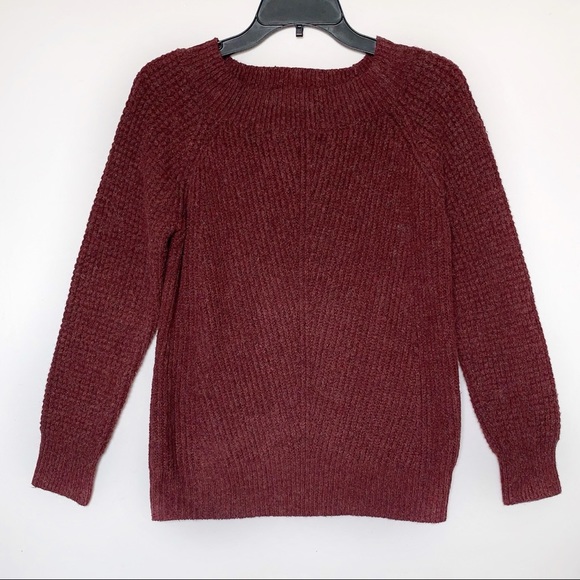 Ann Taylor NWT Fuzzy Raglan Sleeves Ribbed Pull Over Sweater - Picture 2 of 7